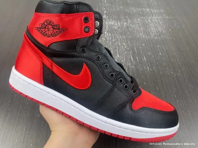 Official Maikesneakers Jordan High 1 Satin Air WMNS OG FD4810-061 Bred 0516